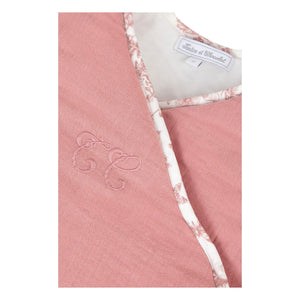 Tartine et Chocolat - Toile de Jouy Baby Sleep Suit | Peach