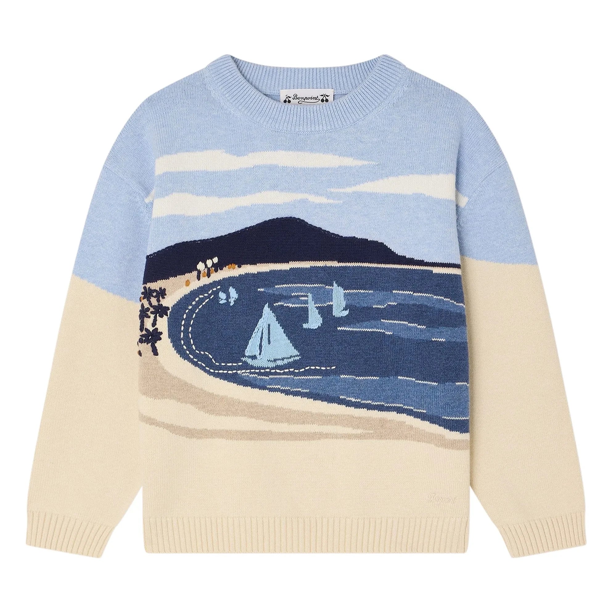Bonpoint - Lyle Organic Cotton Beach Sweater | Sand