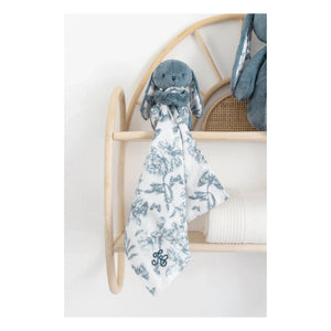 Tartine et Chocolat - Augustin the Rabbit Toile de Jouy Plush Toy | Blue