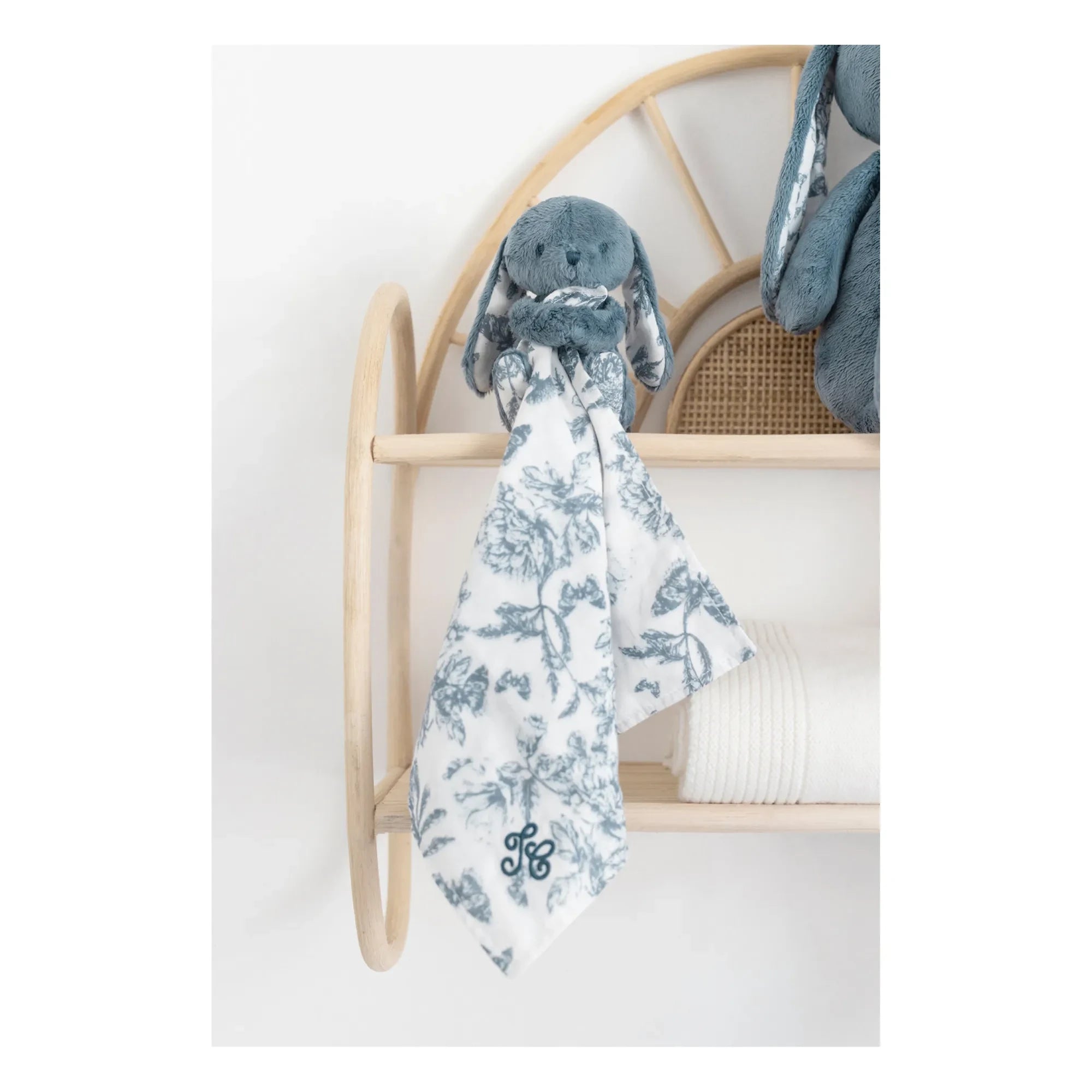 Tartine et Chocolat - Augustin the Rabbit Toile de Jouy Plush Toy | Blue