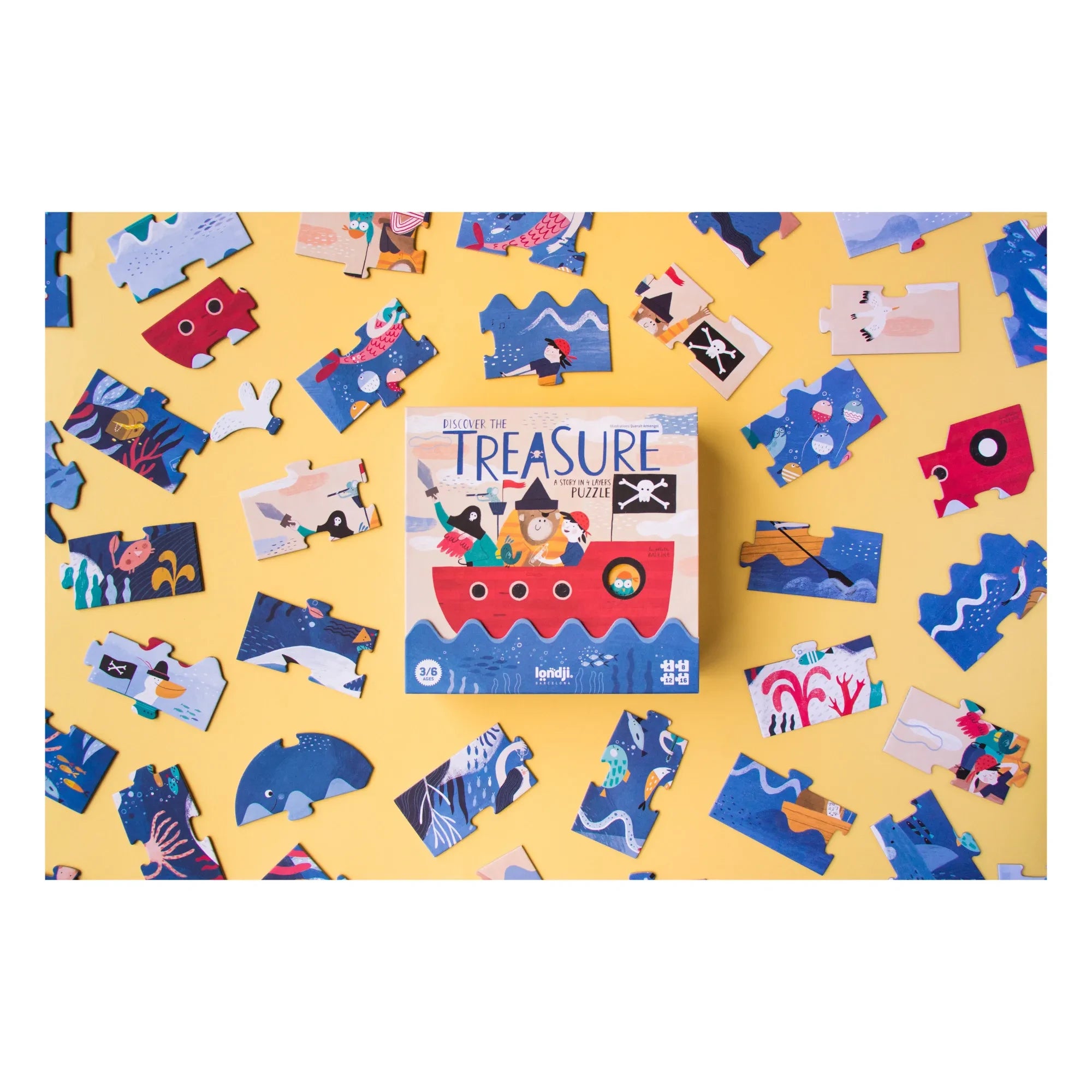 Londji - Discover The Treasure Puzzle Cover - 40 Pieces