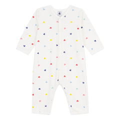 Petit Bateau - Sleep Well Hearts Pajamas | White