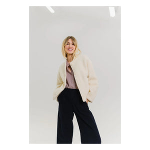 Sacrécoeur - Jay Bouclette Virgin Wool Jacket | White