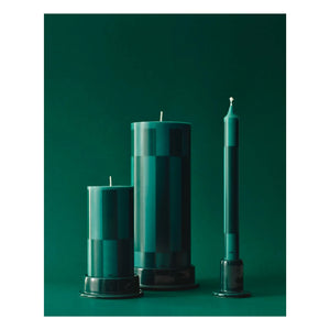 Hay - Patterned candles - Set of 4 | Green