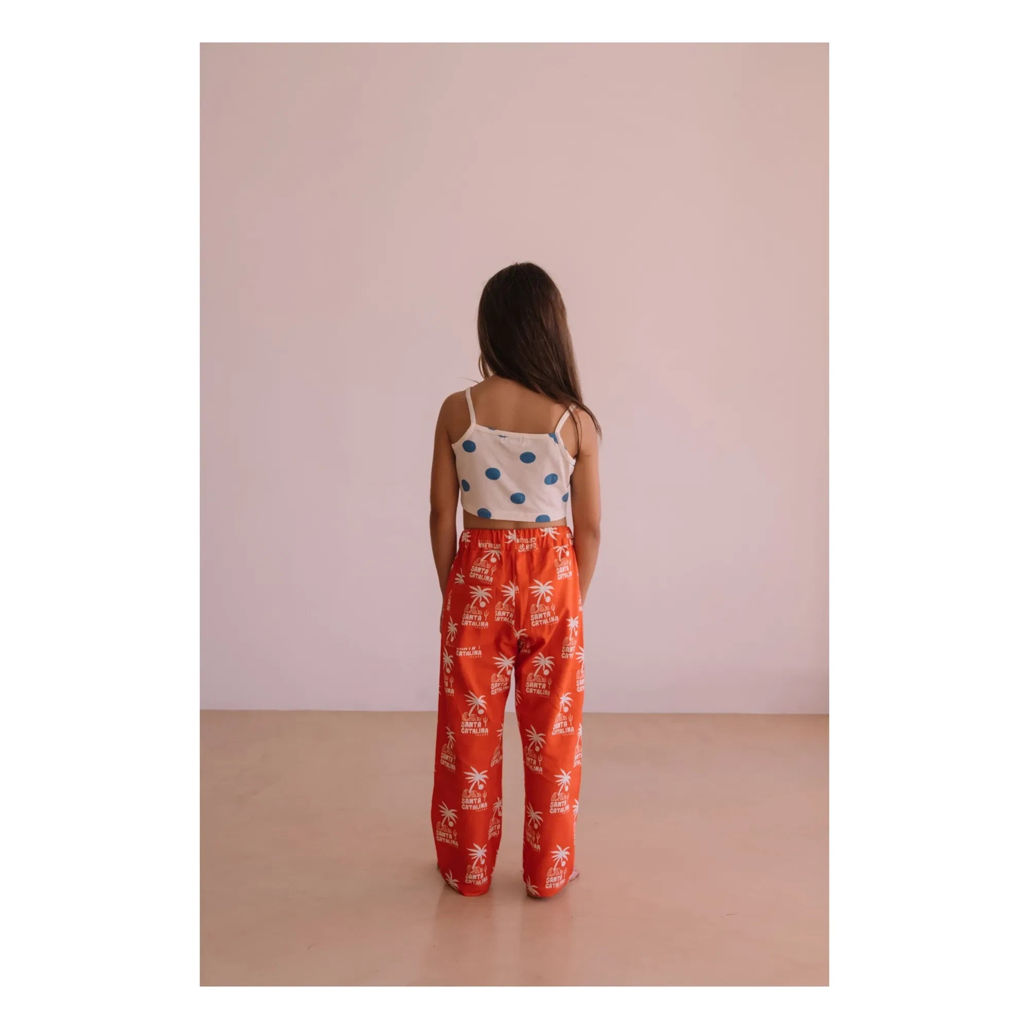 We Are Kids - Elia Wide Leg Palm Pants | Orange