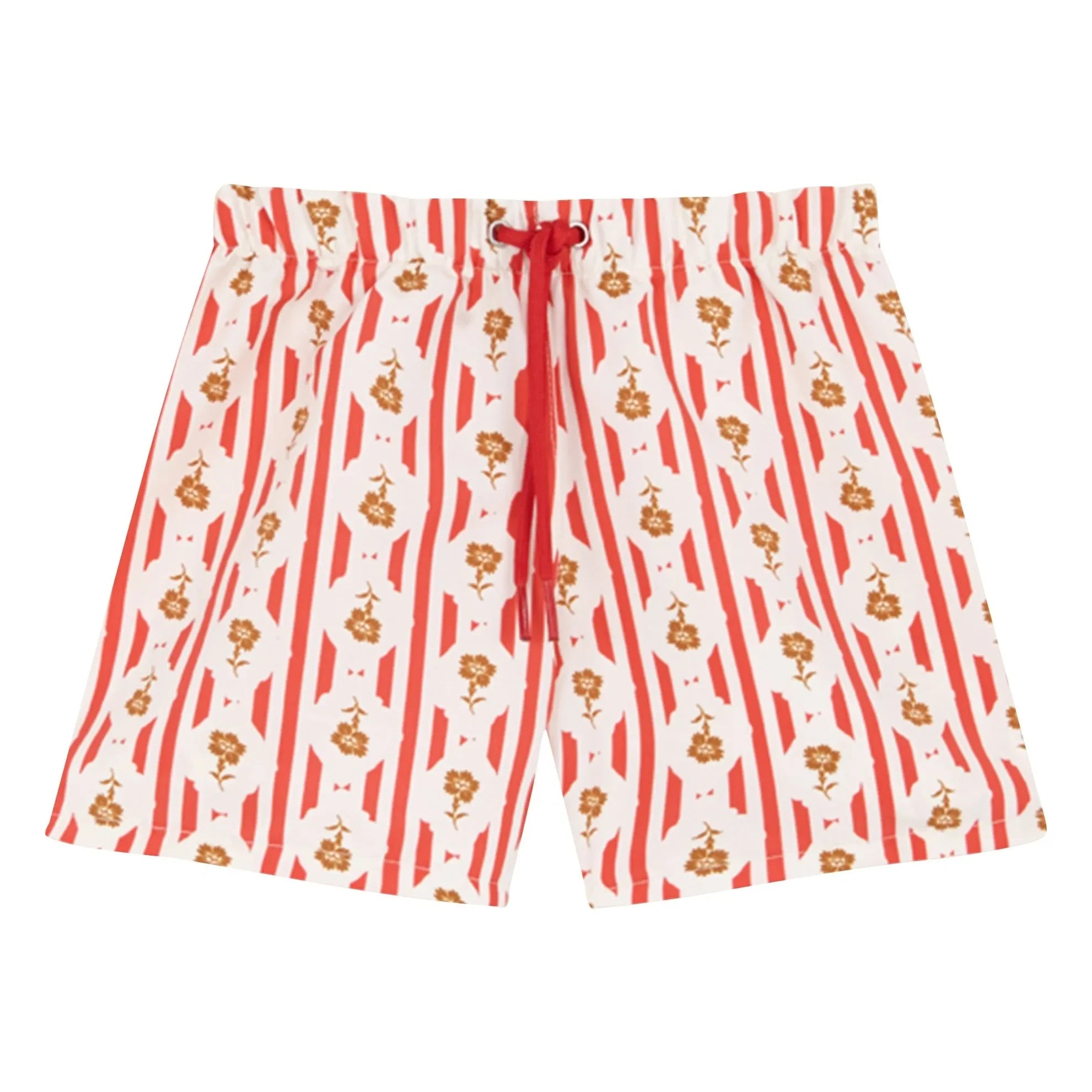 birinit - Valonga Floral Print Bath Shorts | Red