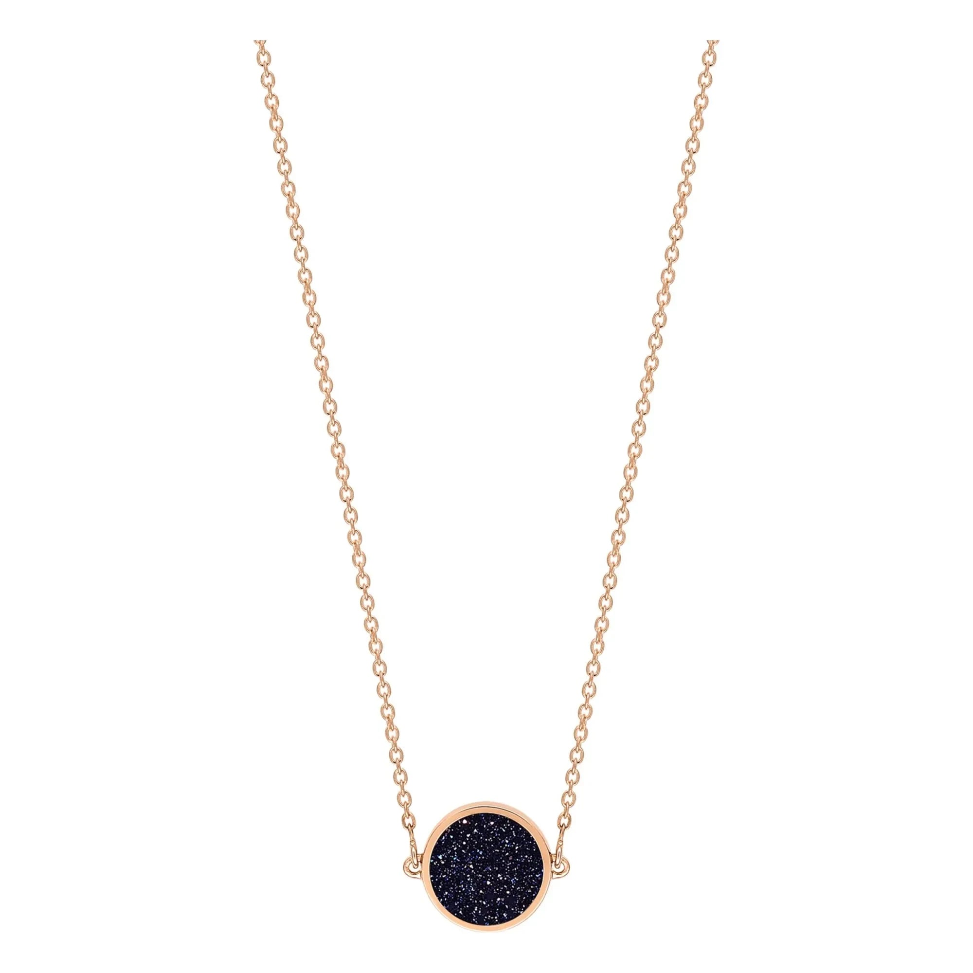 Ginette NY - Disc Mini Ever Necklace | Blue Sandstone