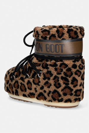 Moon Boot MB ICON LOW FLEECE LEOPARD kadın kar botu