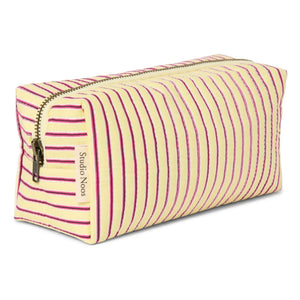 Studio Noos - Striped Cosmetic Bag | Pale Yellow