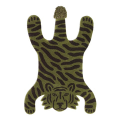 Ferm Living Kids - Safari Lion Tufted Rug 160x120 cm | Khaki