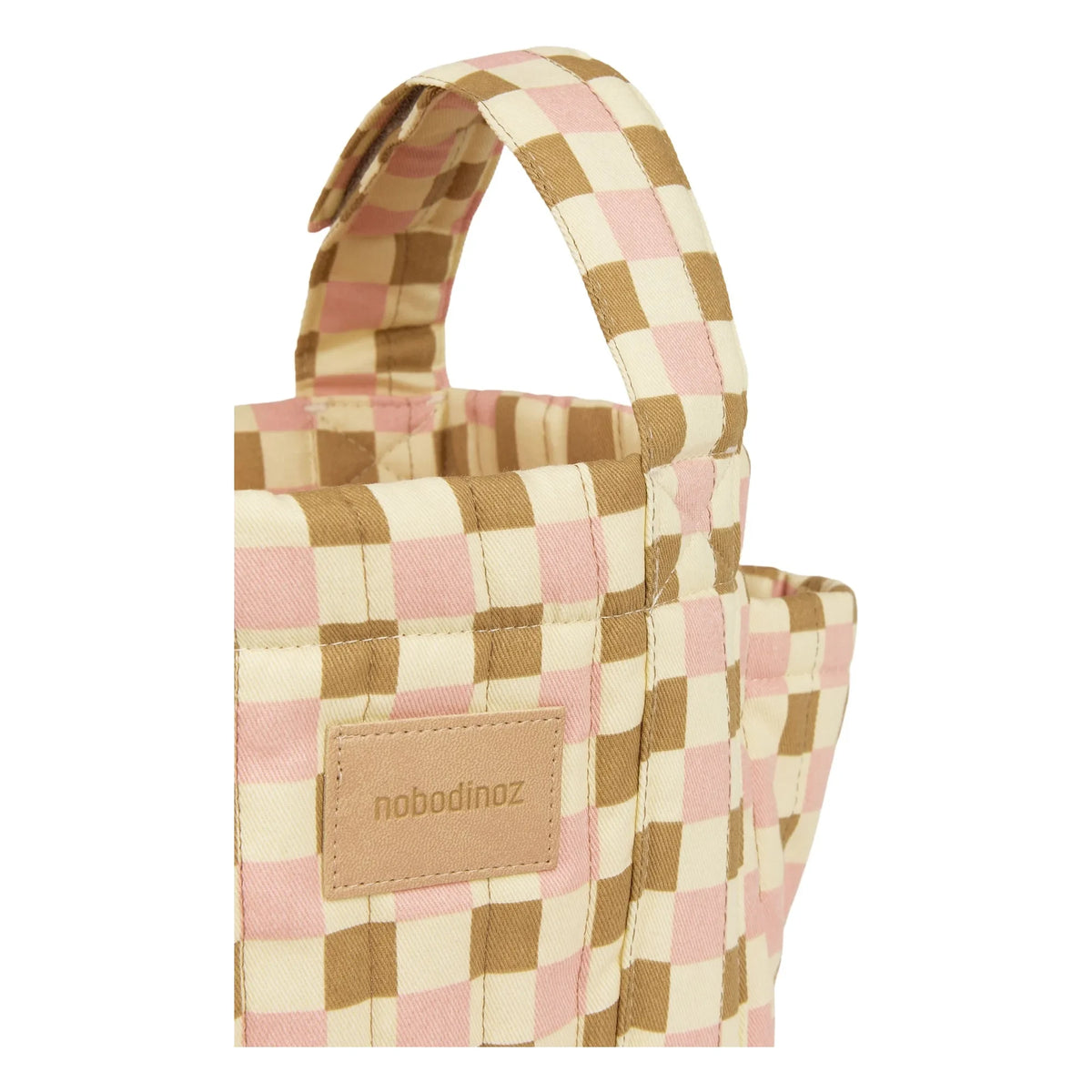Nobodinoz - Hyde Park Mosaic Baby Stroller Organizer Bag | Pink