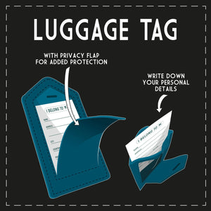 Legami - Petrol Blue Luggage Tag