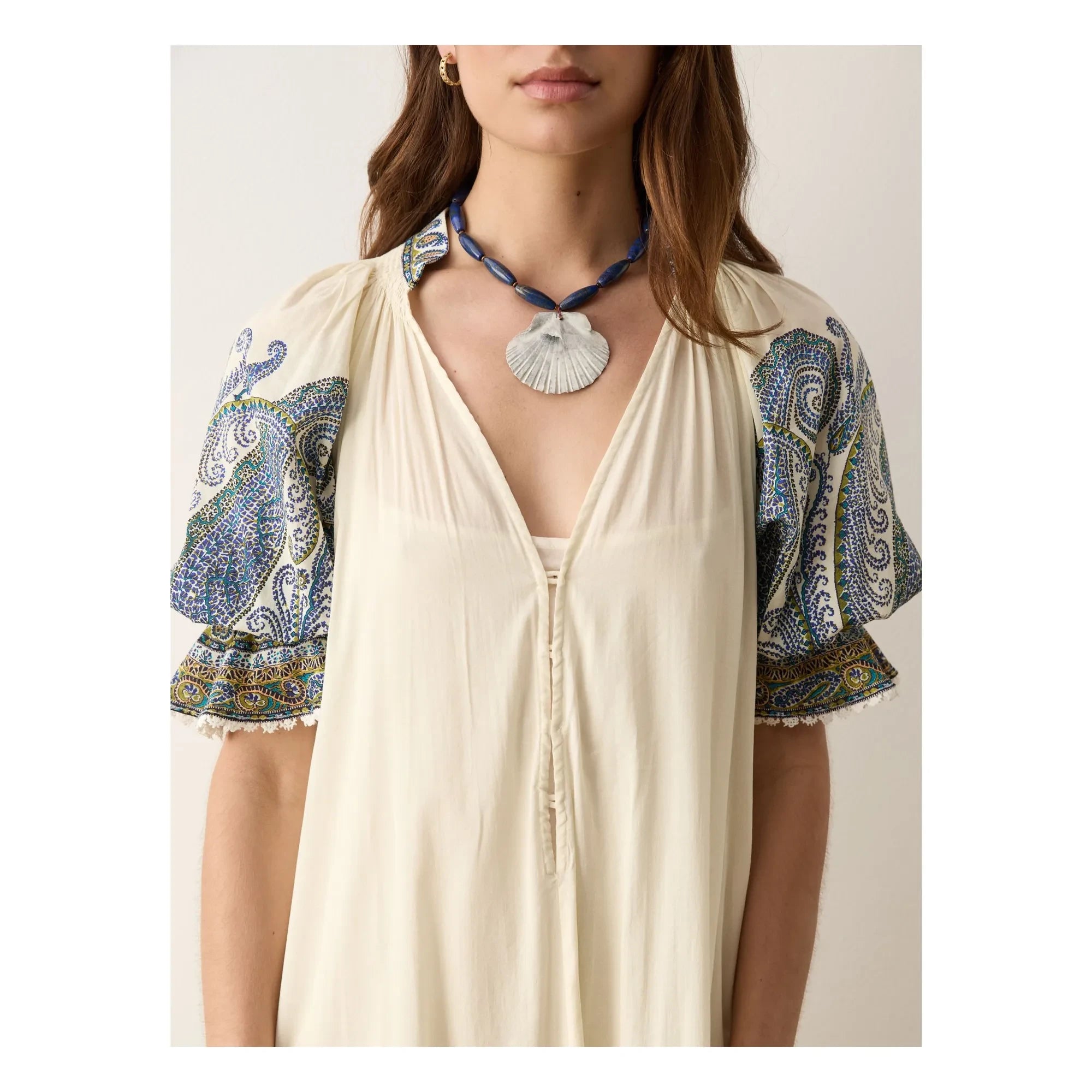 Boteh - Arcadia Cotton Dress | Lapis Lazuli