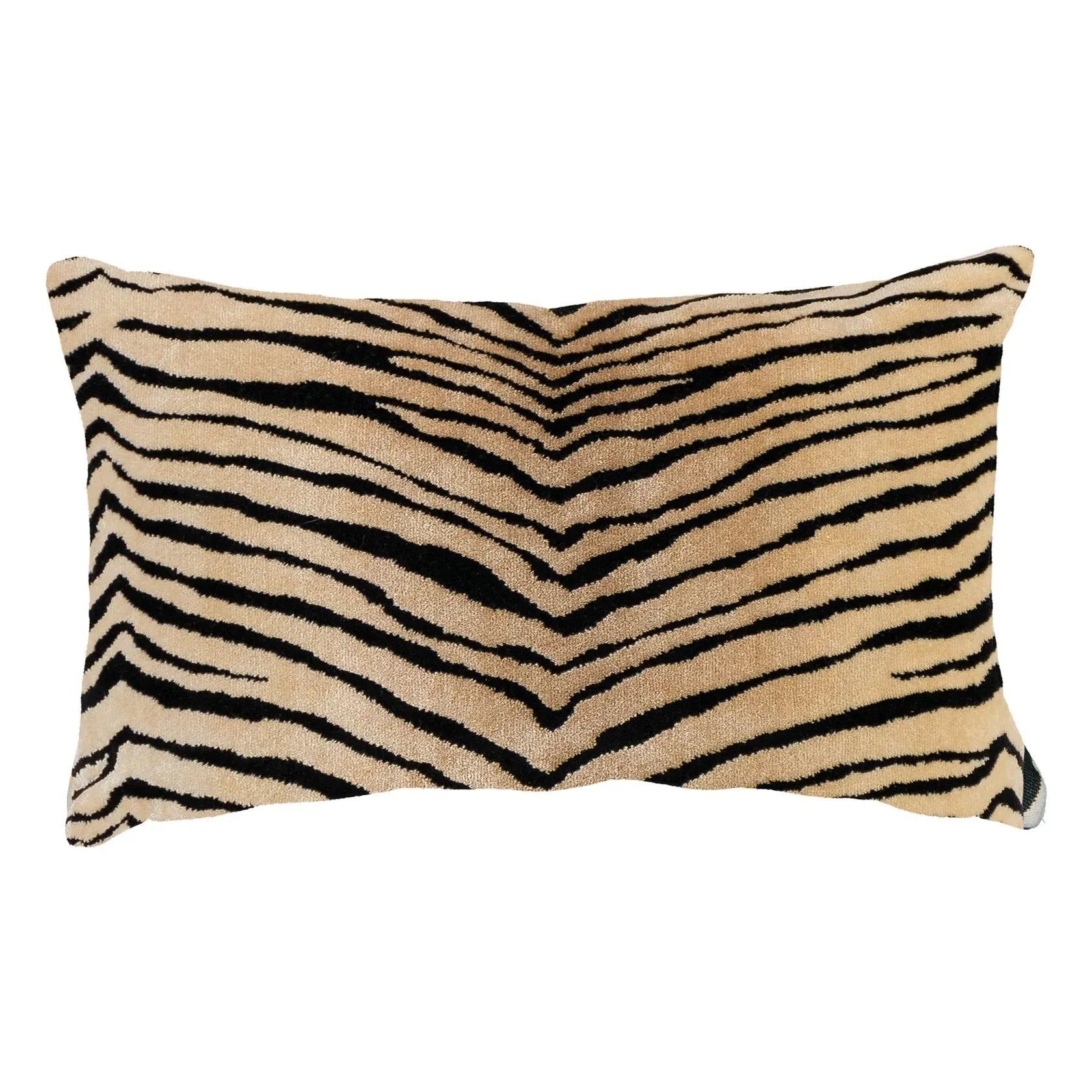 The Socialite Family - Carino Rectangular Velvet Pillow | Tiger