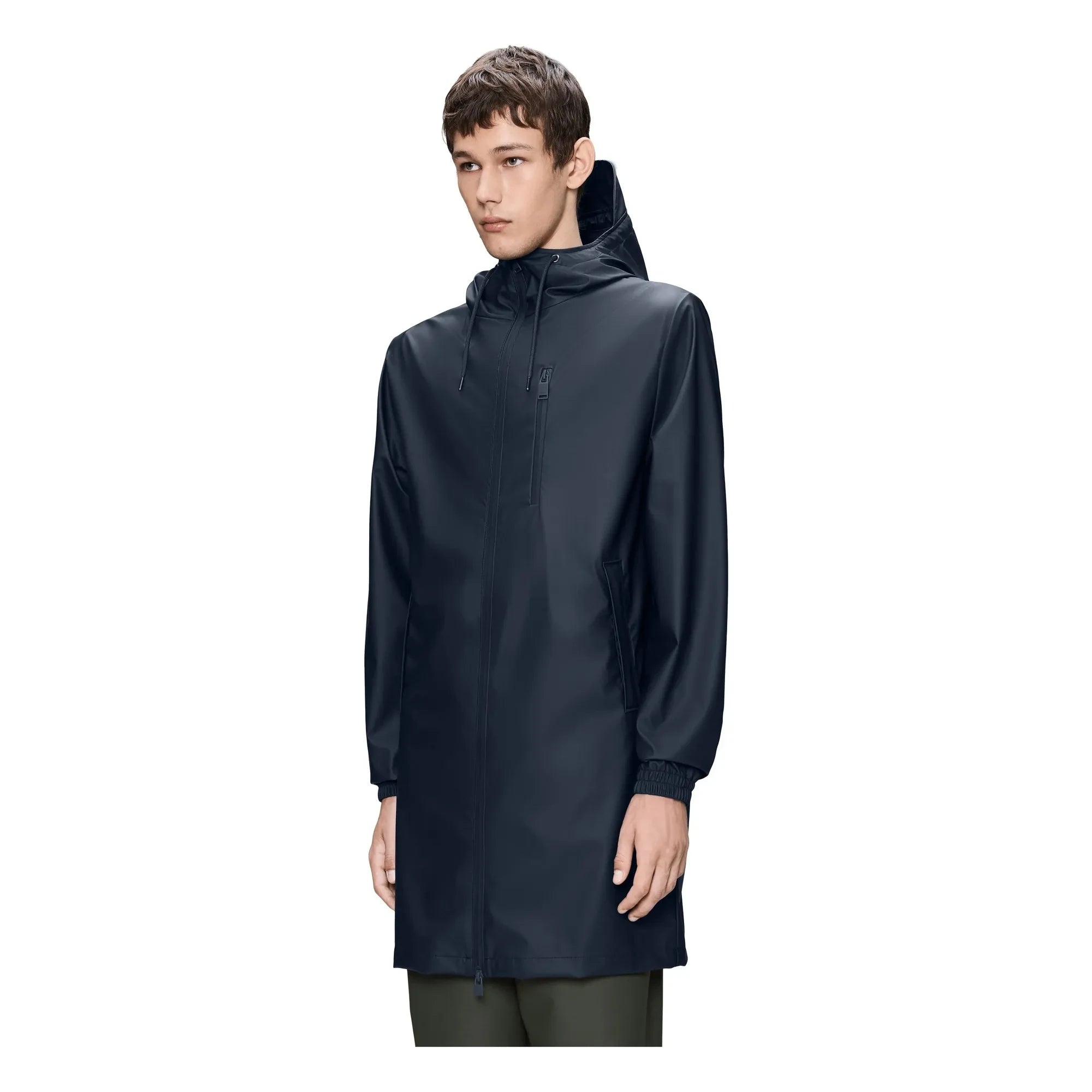 Rains - Storm Breaker W3 Long Coat | Navy Blue