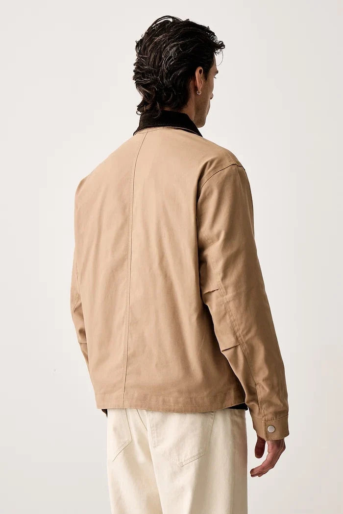 Men's cotton and elastane transitional jacket