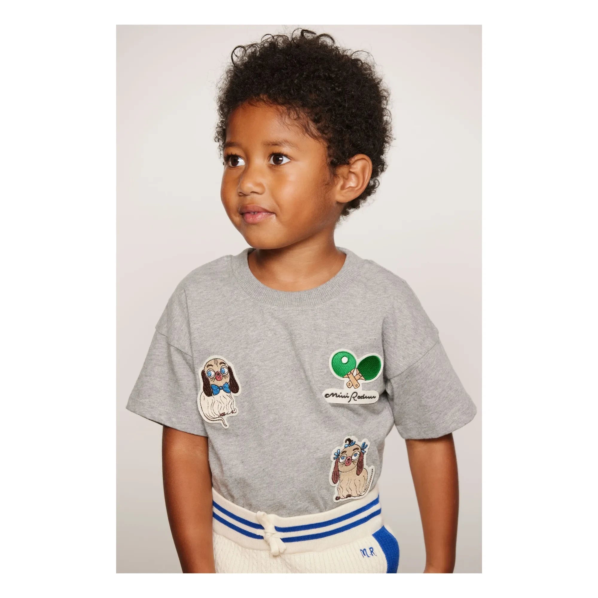 Mini Rodini - Organic Cotton Knit Shorts | Ecru