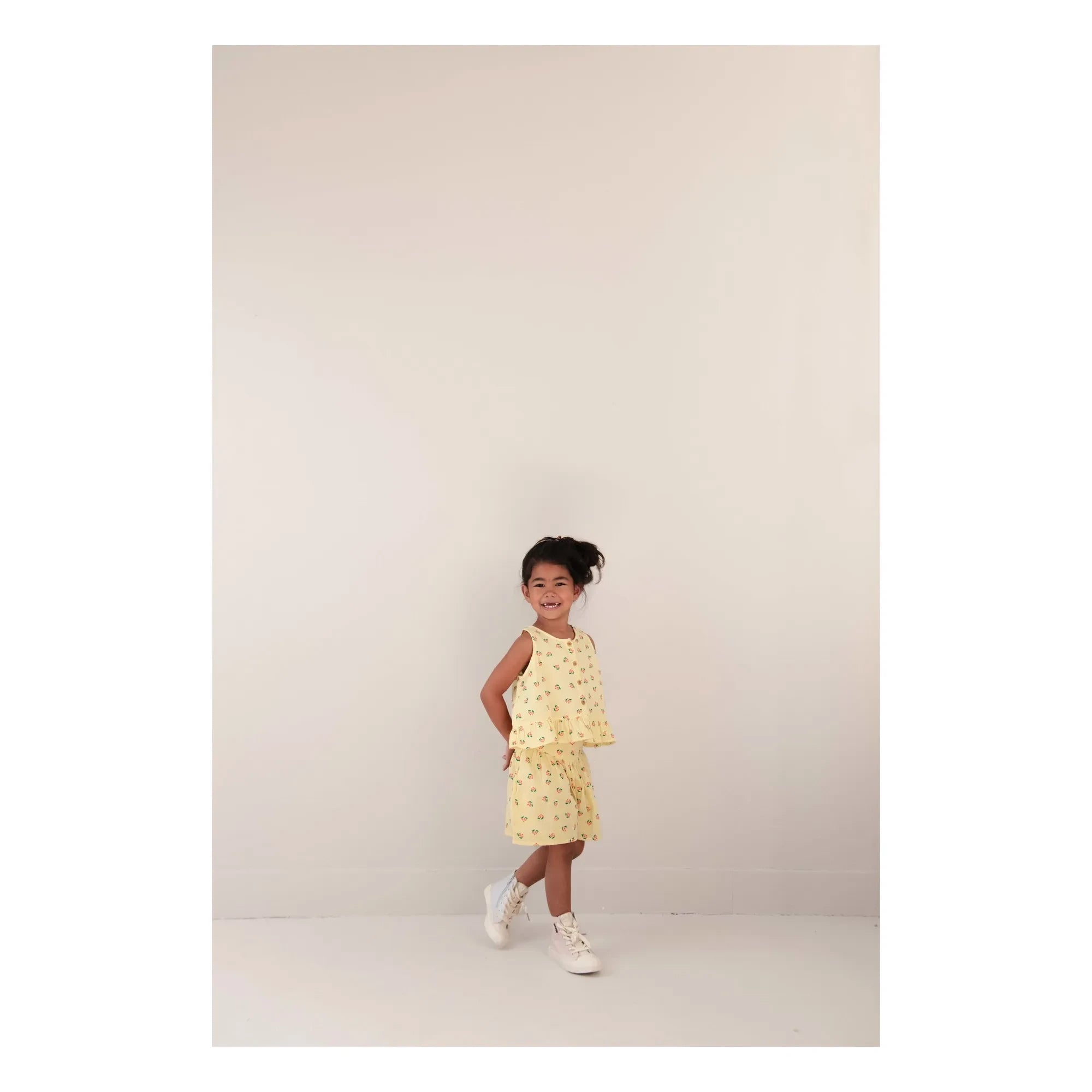 Jenest - Sofie Floral Organic Cotton Top | Pale Yellow