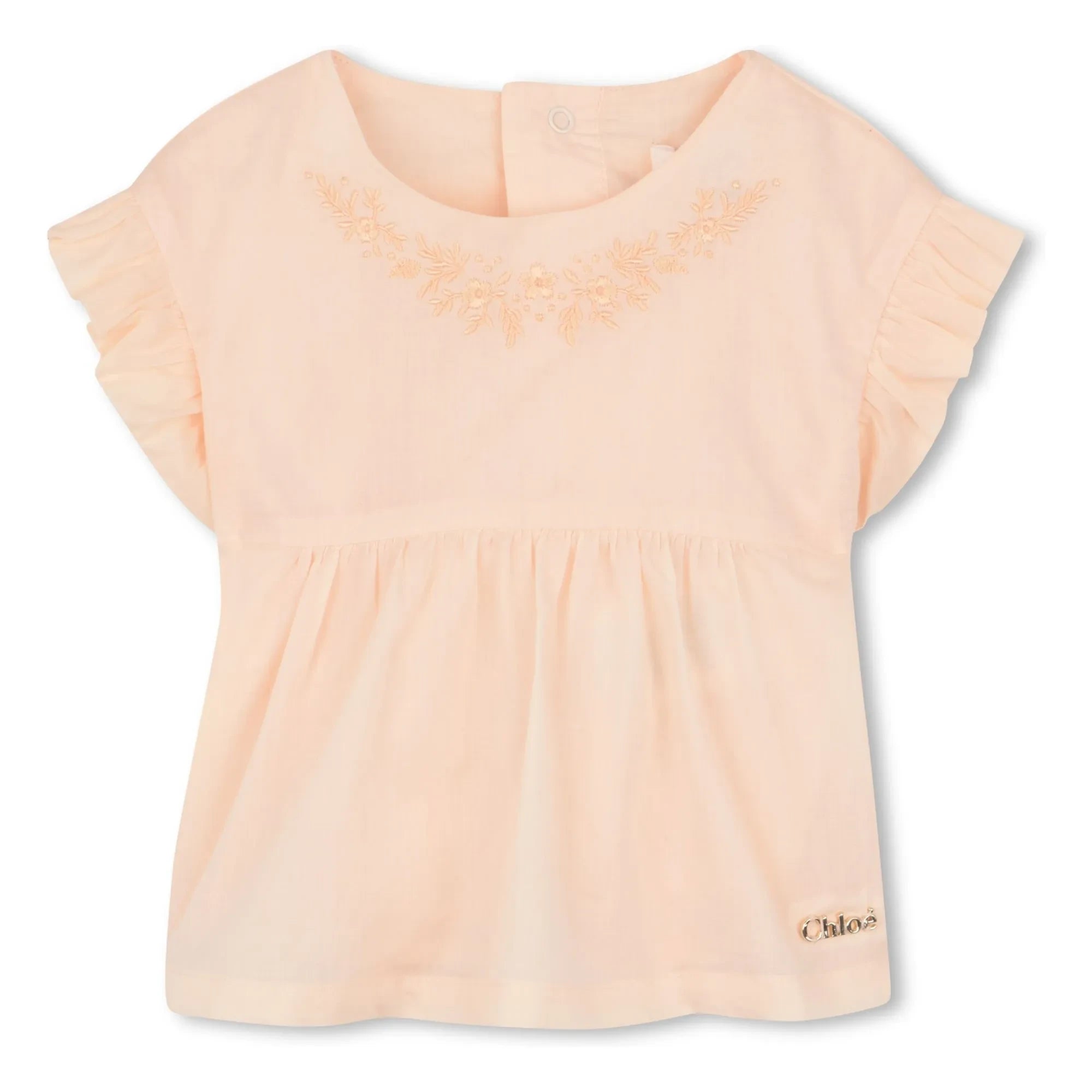 Chloé - Organic Cotton Blouse and Bloomer Set | Dust Pink