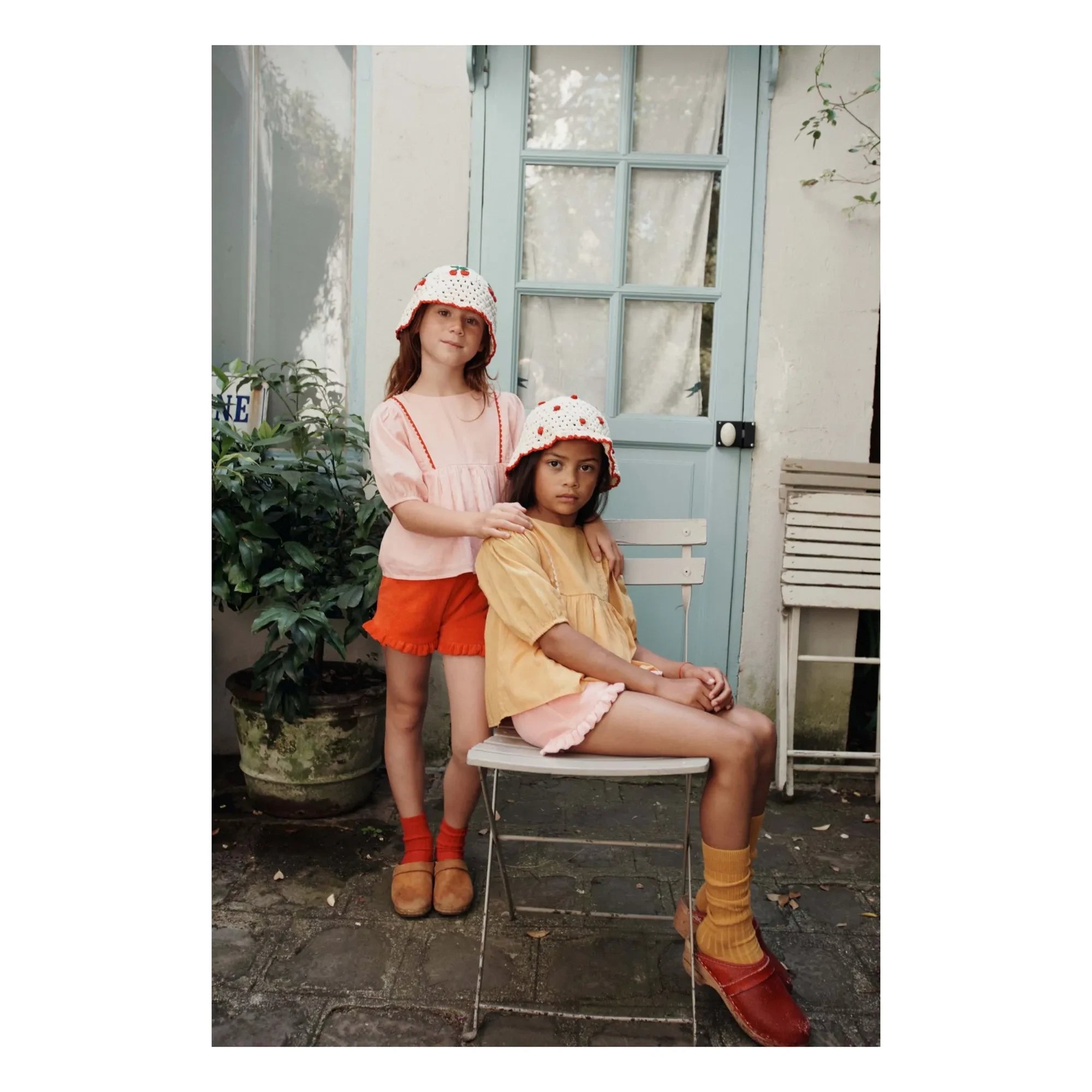 Emile et Ida - Terry Ruffle Shorts | Pale Pink