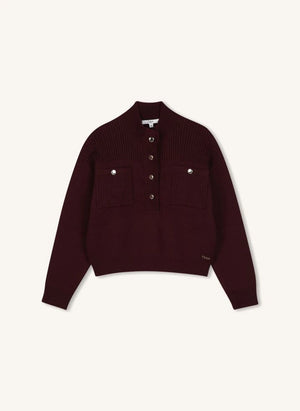 Chloé - Organic Cotton High-Neck Sweater | Purple