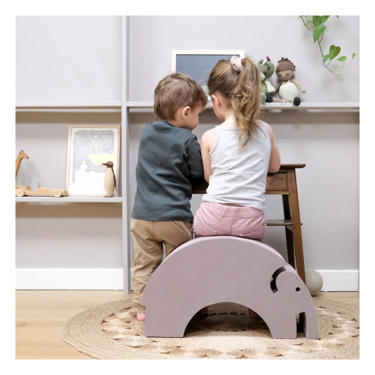 BObles - Elephant Soft Foam Climbing Toy | Pink