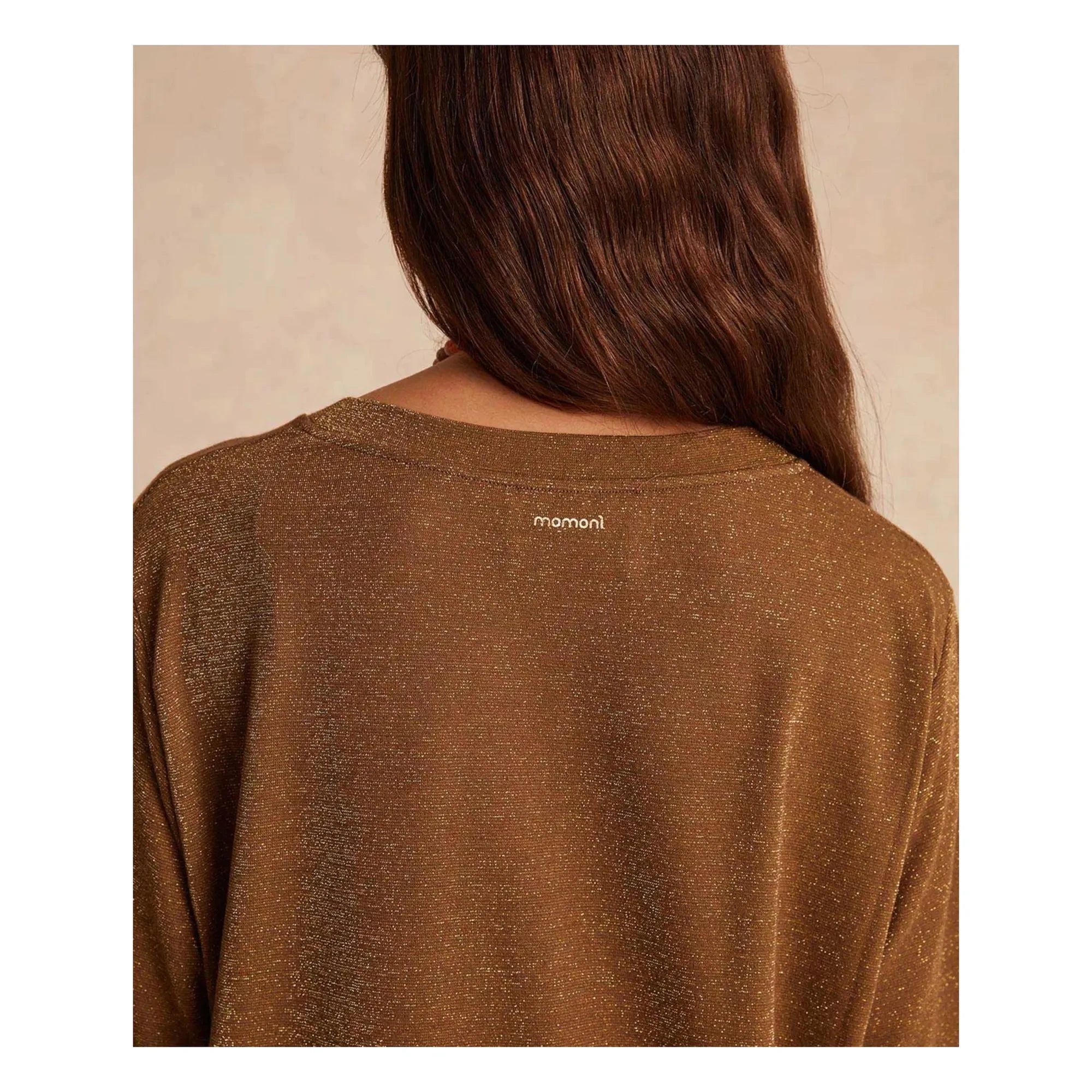 Momoni - Iora Metallic T-Shirt | Tobacco