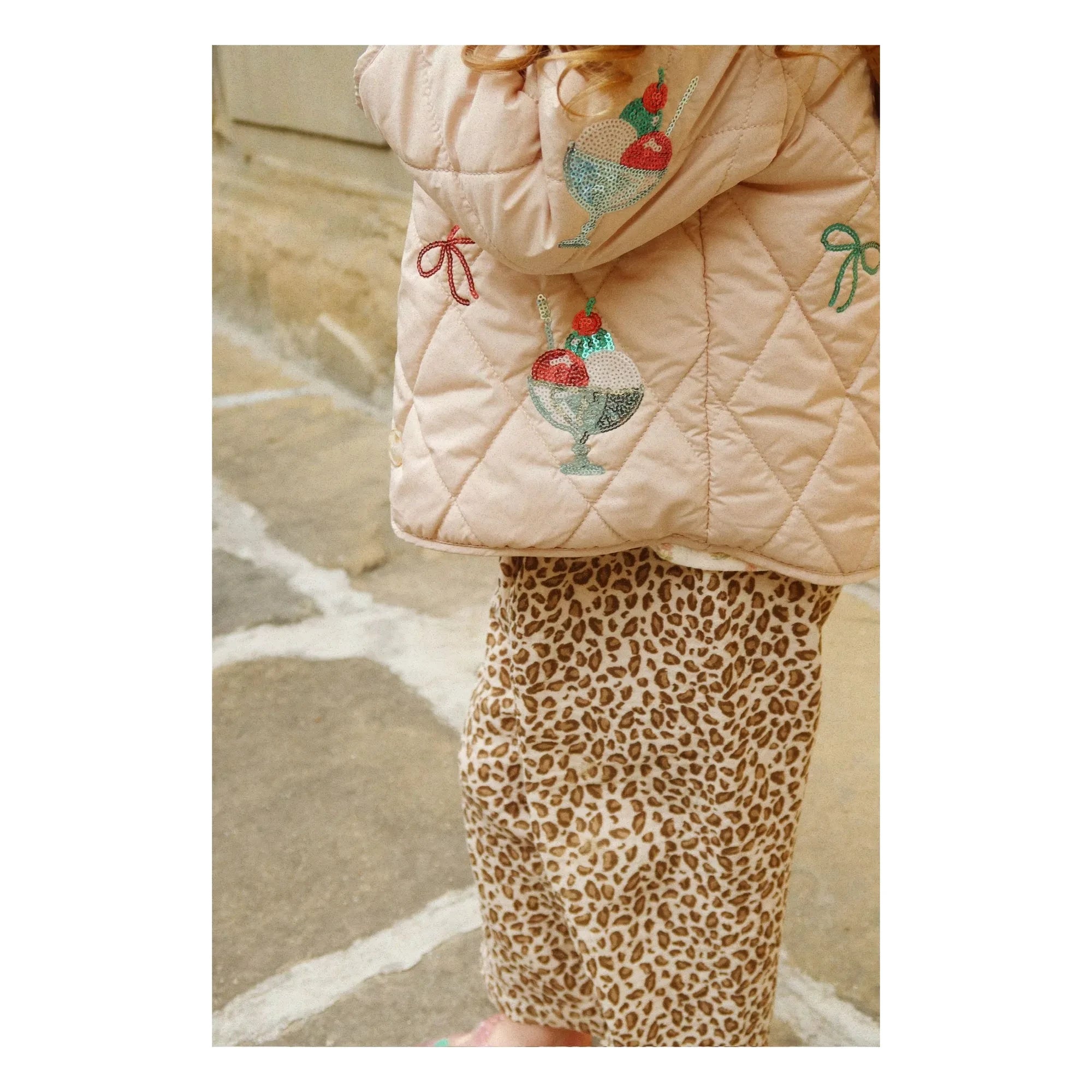 Konges Sløjd - Flora Glaces Sequined Quilted Jacket | Light Pink