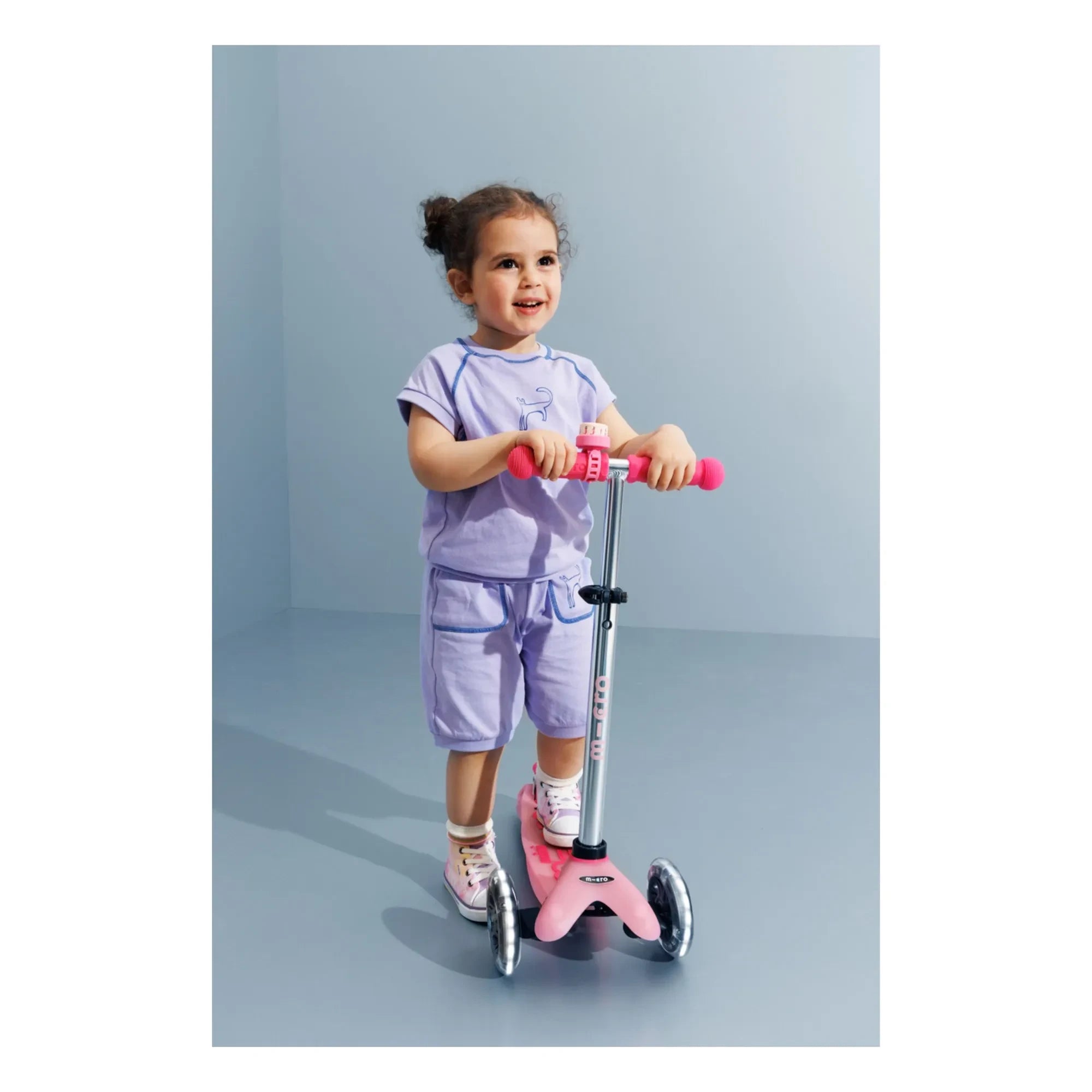 Micro - Mini LED Fluorescent Scooter | Pink