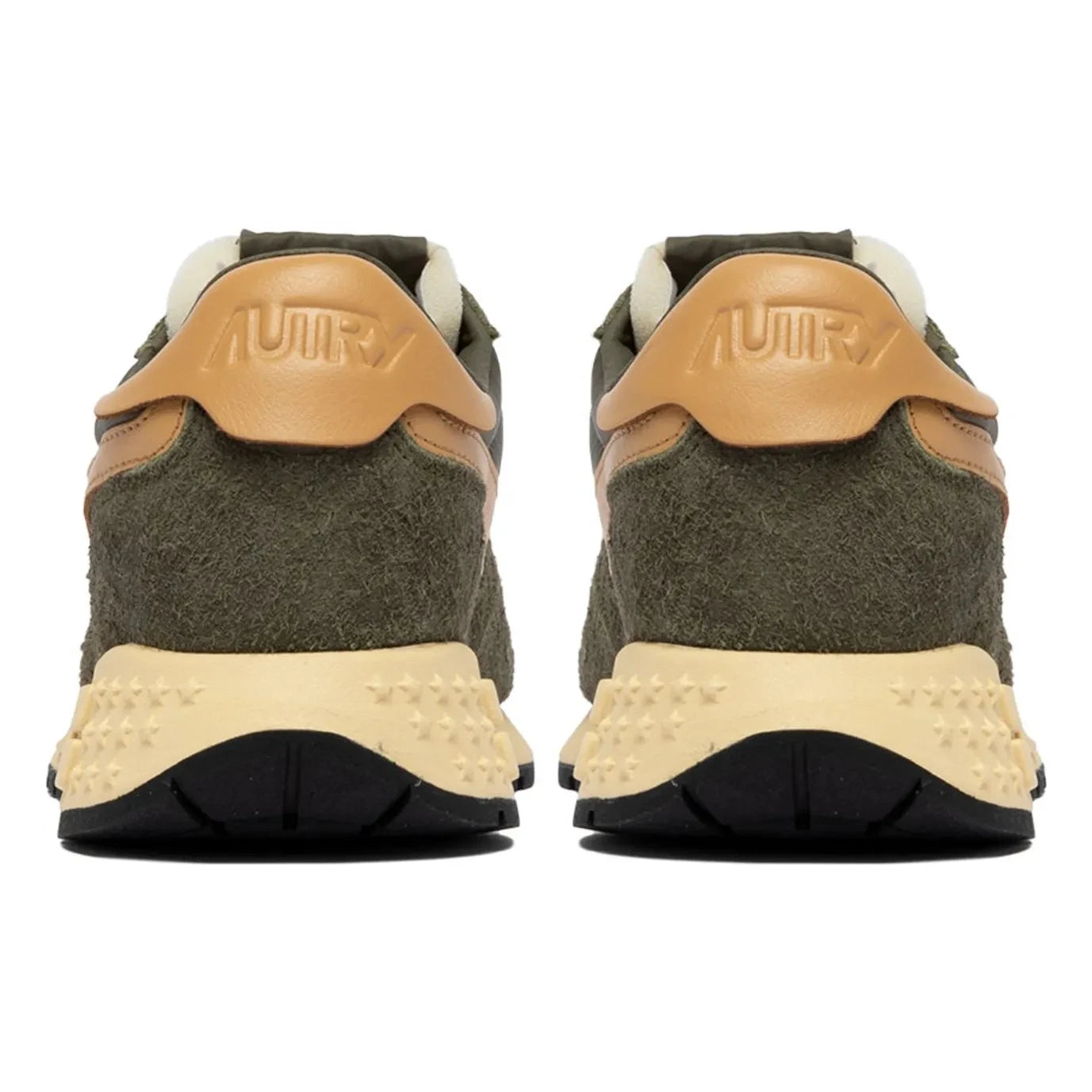 Autry - Reelwind Low Bicolore Suede Sneakers | Khaki