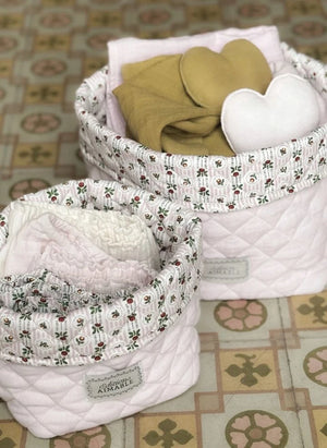Editions Aimable - Paul Storage Basket | Dragée Pink Gauze