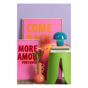 Present Time - Mini Şişman Mantar masa lambası | Elektrik mavisi