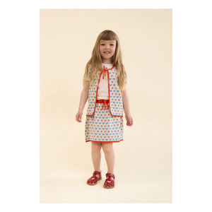 Flöss - Pointelle Flora Strawberry T-Shirt | Cream