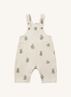 Studio Bohème - Homer Rabbits Organic Cotton Fleece Overall | Cream