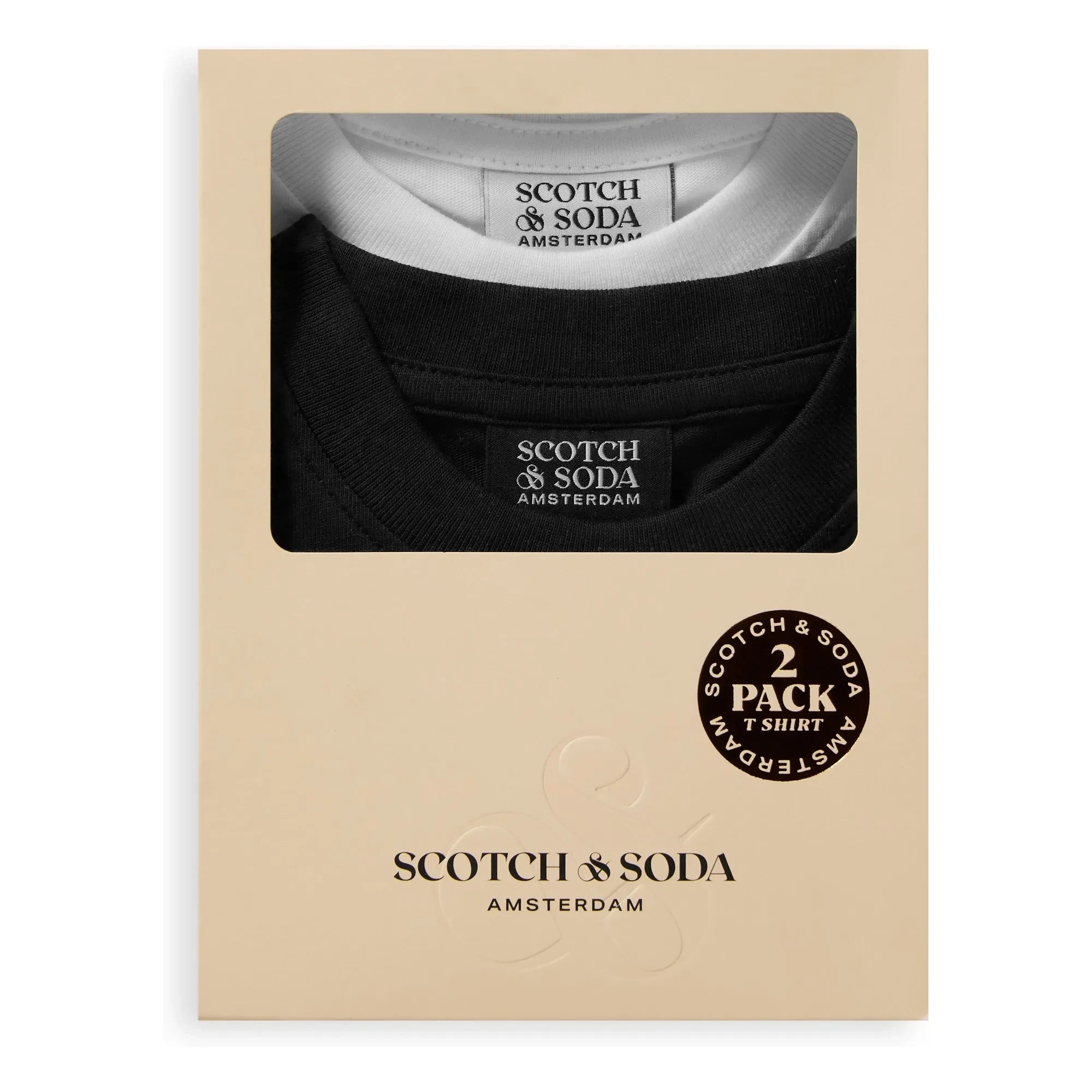 Scotch & Soda - 2-pack organic cotton T-shirt set | Black