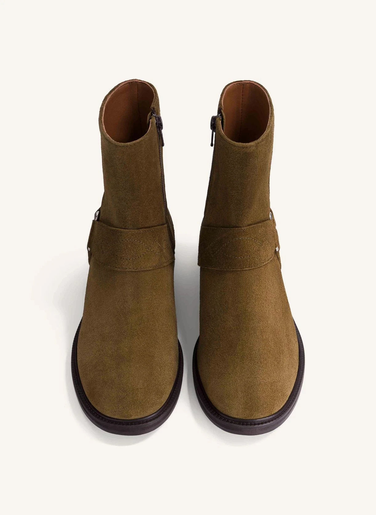 Socque Paris - Suede Dust Boots | Khaki