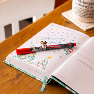 Legami - Set of Two Gel Pens with Animal Ornament - Jingle All the Way
