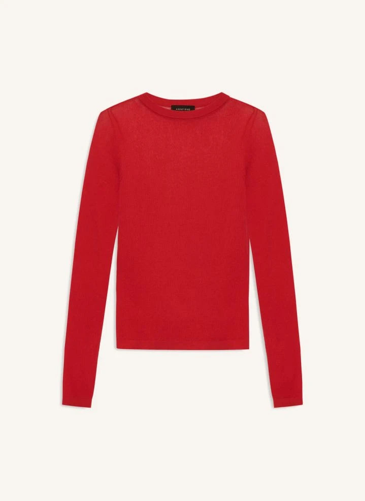 Anine Bing - Tiana cotton sweatshirt | Red