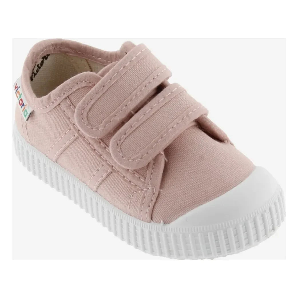 Victoria - Tiras Lona Scratch Sneaker | Nude