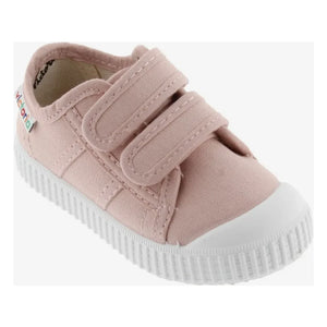 Victoria - Tiras Lona Scratch Sneaker | Nude