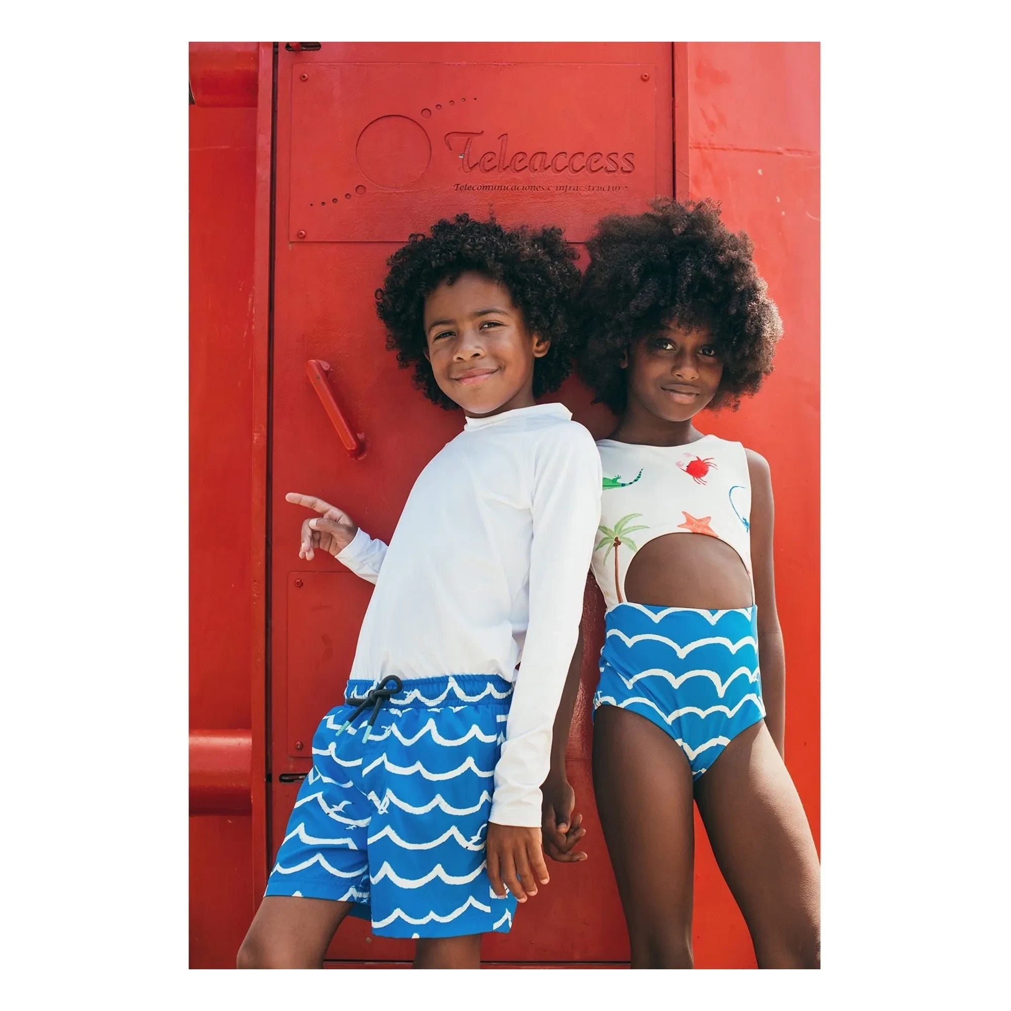 Pepita & Me - Wave Swimsuit | Blue
