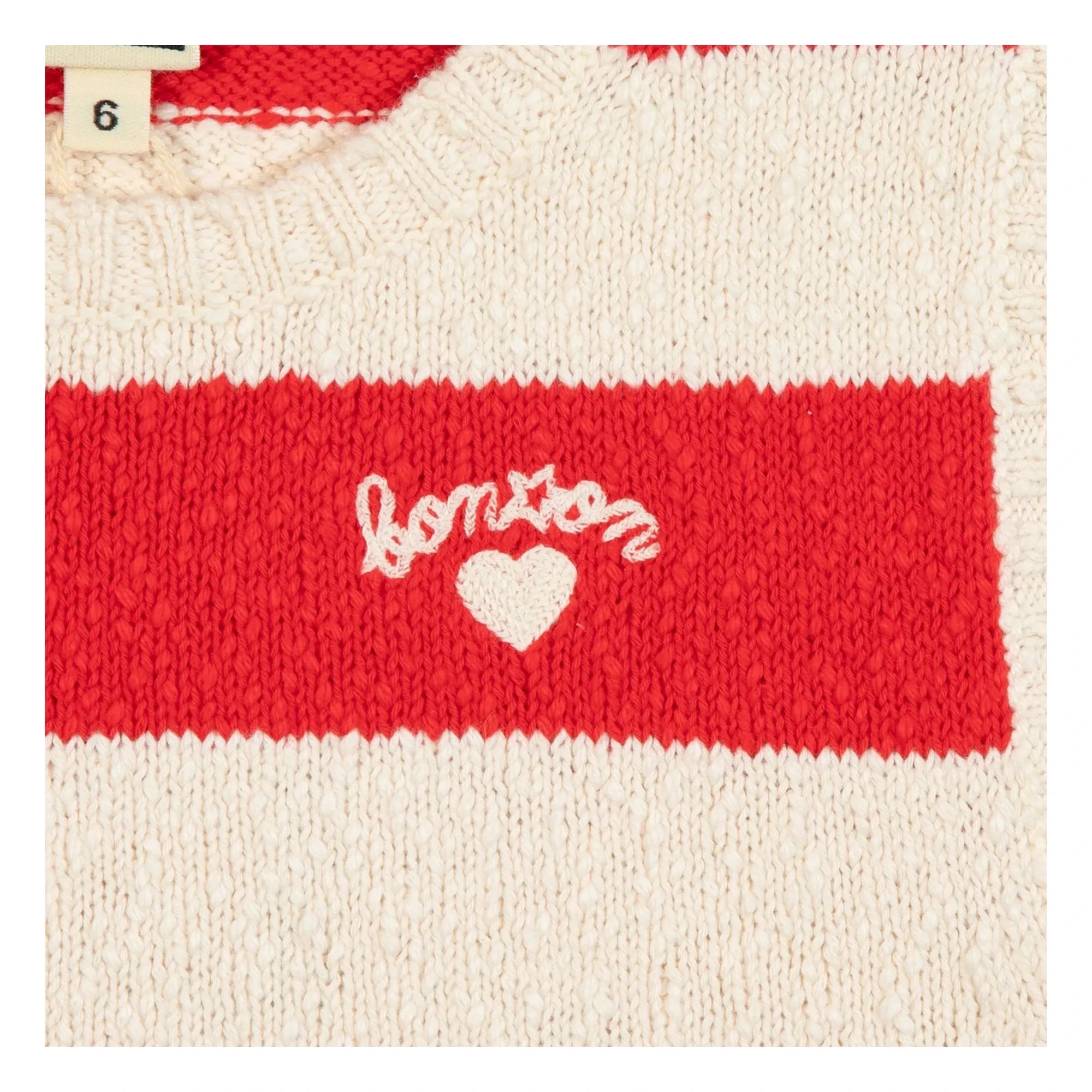 Bonton - Next Mesh Striped Tank Top | Vermillion