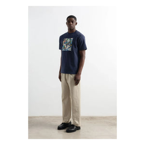 Edmmond Studios - Duck Lake Cotton T-Shirt | Dark Blue