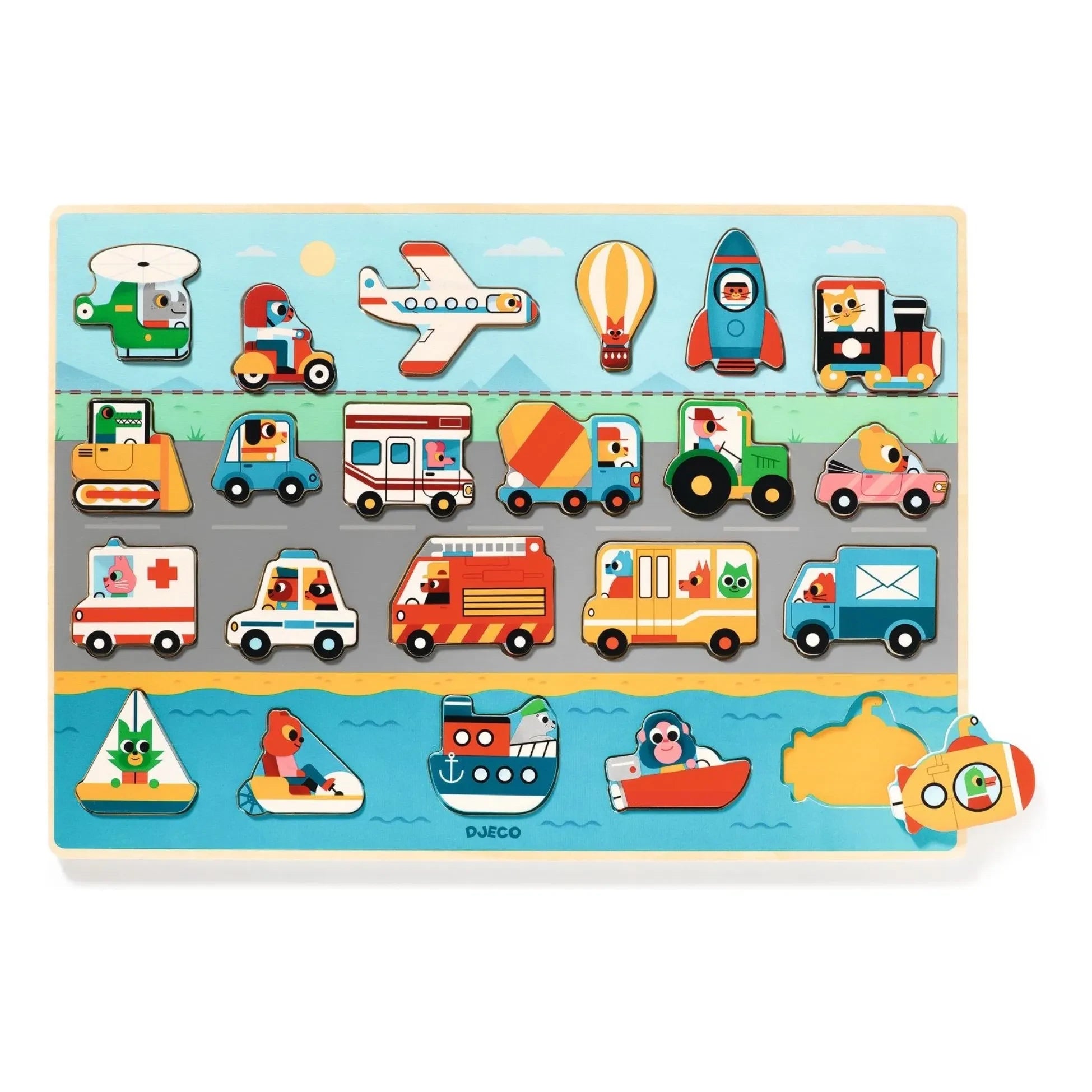 Djeco - Wooden Puzzle Zoom