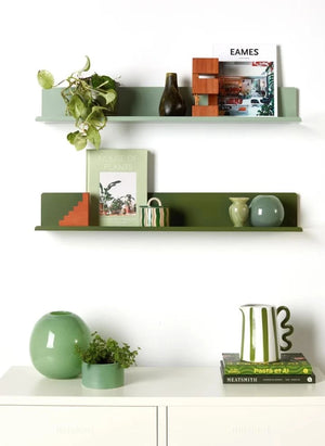 Mustard Made - Ledge Metal Wall Shelf | Sage