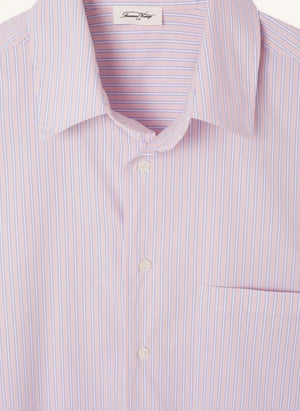 American Vintage - Soa Striped Shirt | Marled pink