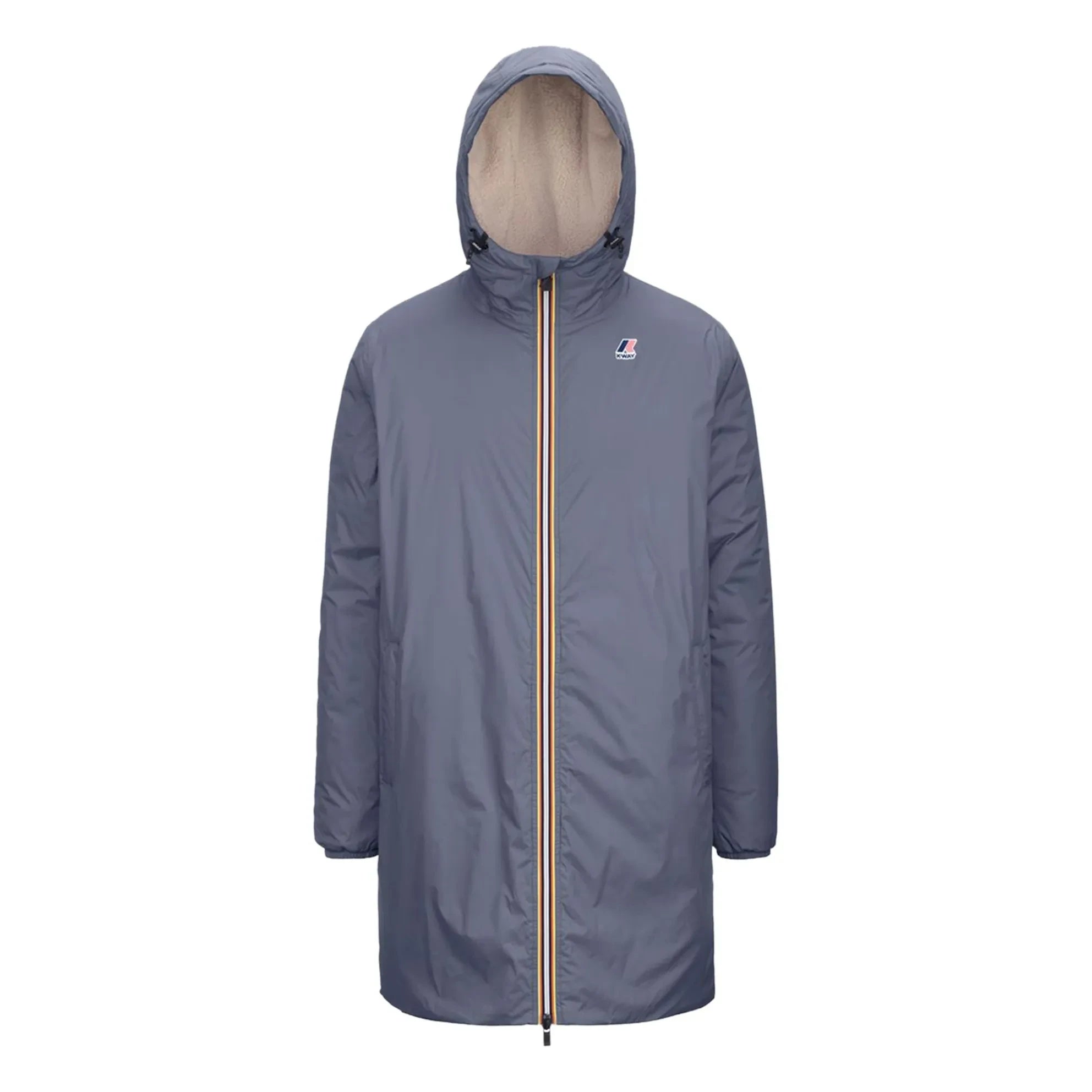 K-way - Le Vrai Eiffel Orsetto 3.0 Padded Waterproof Jacket | Gray Blue