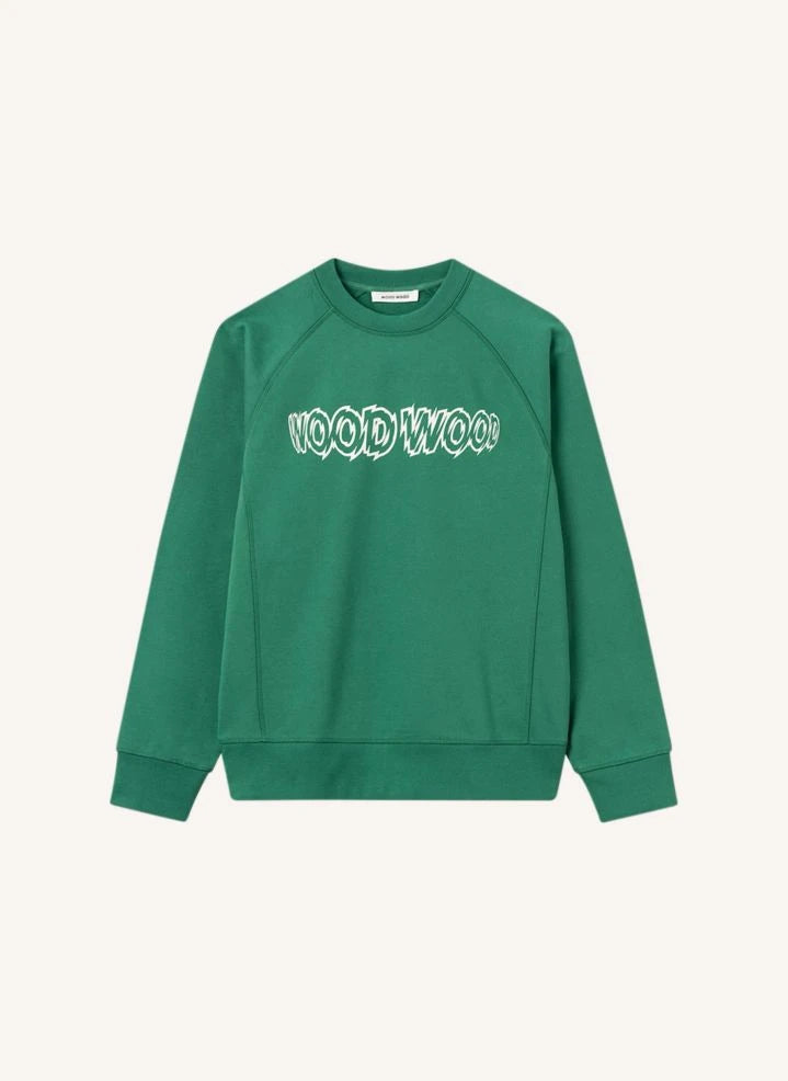 Wood Wood - Hester Organic Cotton Sweatshirt | Dark Green