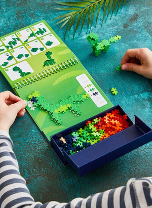 Plus-Plus - Dinozorlar Yaratıcı Yapım Seti - 125 Parça | Yeşil