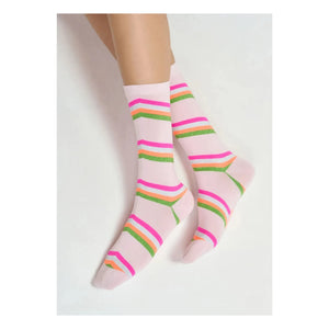Essentiel Antwerp - Joyz Striped Socks | Pink